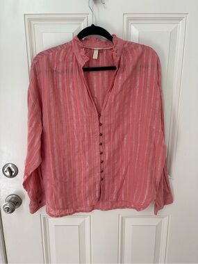 Anthropologie | Pilcro Tavi Buttondown Blouse Size Small